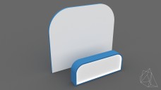 Small Curved Backwall Exhibition Stand 3D Model - Free Download | FREE 3D MODELS