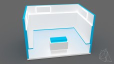 Exhibition Stand with Hidden Light Elements 3D Model - Free Download | FREE 3D MODELS