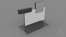 Small Multileveled Exhibition Stand 3D Model - Free Download | FREE 3D MODELS
