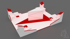 Large Open Triangular Design Exhibition Stand 3D Model - Free Download | FREE 3D MODELS