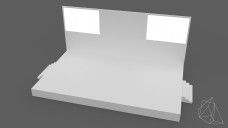 Simple Event Stage with 2 Small Screens 3D Model - Free Download | FREE 3D MODELS