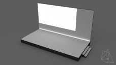 Simple Event Stage with Uplights 3D Model - Free Download | FREE 3D MODELS