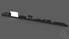 Athens Themed Event Stage 3D Model - Free Download | FREE 3D MODELS