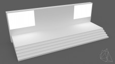 Simple Event Stage with Embedded Screens 3D Model - Free Download | FREE 3D MODELS