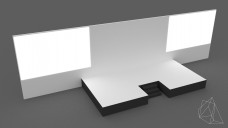 Small Event Stage with Center Steps 3D Model - Free Download | FREE 3D MODELS