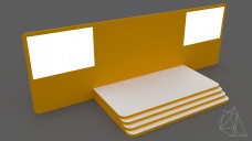 Small Event Stage with Curved Steps 3D Model - Free Download | FREE 3D MODELS
