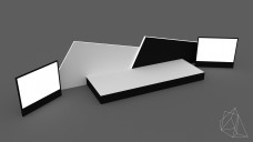 Triangular Shaped Event Stage 3D Model - Free Download | FREE 3D MODELS