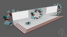 Abstract and Triangular Shape Event Stage 3D Model - Free Download | FREE 3D MODELS
