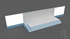 Large Event Stage with Access Ramp 3D Model - Free Download | FREE 3D MODELS