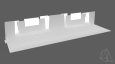 Multilevel Backlit Elements Event Stage 3D Model - Free Download | FREE 3D MODELS