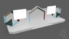 Hexagonal Design Event Stage 3D Model - Free Download | FREE 3D MODELS