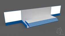 Simple Event Stage with Side Ramp 3D Model - Free Download | FREE 3D MODELS