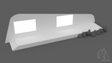 Uneven Backwall Event Stage with Rocks 3D Model - Free Download | FREE 3D MODELS