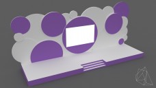 Multilevel Circular Elements Event Stage 3D Model - Free Download | FREE 3D MODELS