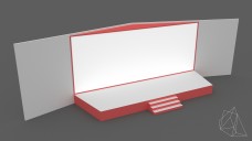 Medium Angled Event Stage 3D Model - Free Download | FREE 3D MODELS