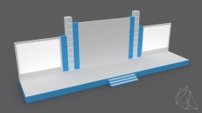 Multi Height Boxes Event Stage 3D Model - Free Download | FREE 3D MODELS
