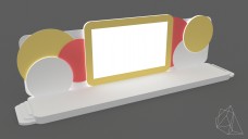 Colorful Event Stage with Circular Elements 3D Model - Free Download | FREE 3D MODELS