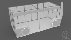 18sqm Shell Scheme White Exhibition Stand 3D Model - Free Download | FREE 3D MODELS