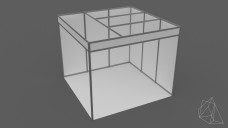9sqm Shell Scheme White Exhibition Stand 3D Model - Free Download | FREE 3D MODELS