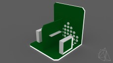 Small 3-Side Exhibition Stand 3D Model - Free Download | FREE 3D MODELS