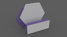 Hexagonal Design Reception Counter 3D Model - Free Download | FREE 3D MODELS