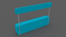 Large Reception Counter with Fascia 3D Model - Free Download | FREE 3D MODELS