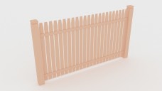 Wooden Fence | FREE 3D MODELS