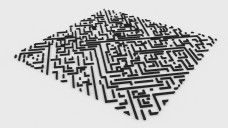 Seamless Pattern with Random Linear Shapes 3D Model - Free Download | FREE 3D MODELS