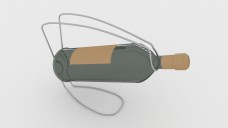 Wine Bottle with Stand Free 3D Model | FREE 3D MODELS