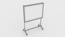 Whiteboard with Portable Stand 3D Model - Free Download | FREE 3D MODELS