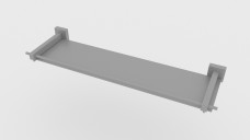 Wall Mounted Metal Shelf 3D Model - Free Download | FREE 3D MODELS