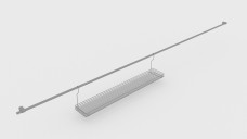 Wall Mounted Kitchen Rail 3D Model - Free Download | FREE 3D MODELS