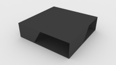 Modern Black Square Coffee Table 3D Model - Free Download | FREE 3D MODELS