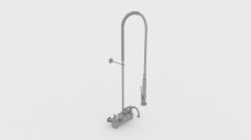 Professional Commercial Kitchen Faucet 3D Model - Free Download | FREE 3D MODELS