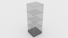 Glass Shelving Unit Free 3D Model | FREE 3D MODELS