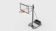 Basketball Backboard Stand 3D Model - Free Download | FREE 3D MODELS