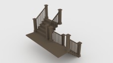 U-Shape Staircase | FREE 3D MODELS