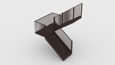 U-Shape Staircase | FREE 3D MODELS