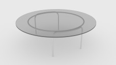 Circular Glass Coffee Table 3D Model - Free Download | FREE 3D MODELS