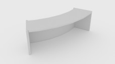 Curved Welcome Desk 3D Model - Free Download | FREE 3D MODELS