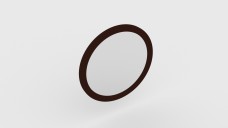 Wall Mounted Circular Frame Mirror 3D Model - Free Download | FREE 3D MODELS