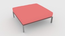 Large Red Footstool 3D Model - Free Download | FREE 3D MODELS