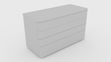 IKEA White Chest of 8 Drawers 3D Model - Free Download | FREE 3D MODELS
