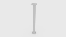 Doric Order Half Column | FREE 3D MODELS