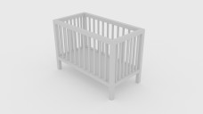 Infant Simple Bed 3D Model - Free Download | FREE 3D MODELS