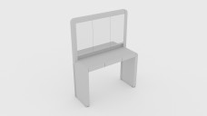 Modern Wood Dressing Table 3D Model - Free Download | FREE 3D MODELS
