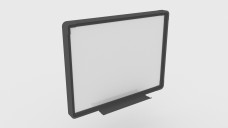 Whiteboard with Black Frame 3D Model - Free Download | FREE 3D MODELS