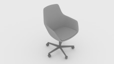 Modern Grey Office Chair 3D Model - Free Download | FREE 3D MODELS
