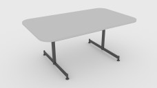 Modern White Office Table 3D Model - Free Download | FREE 3D MODELS