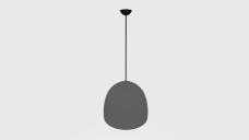 Black Semi-Spherical Pendant Lamp 3D Model - Free Download | FREE 3D MODELS